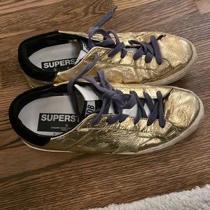 Golden Goose Superstar, Gold, size 39